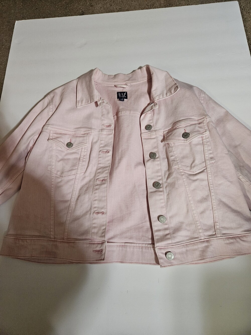 Gap Pink Denim Jacket L Womens